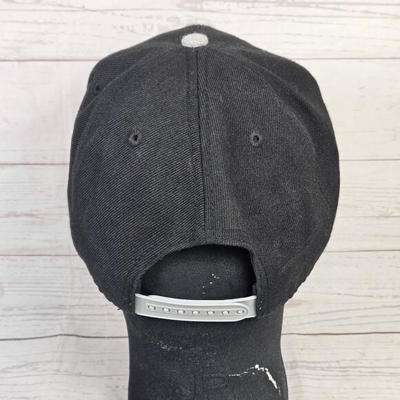 Baseballism Snapback Hat Men's Adjustable Black Grey American Flag Player - Picture 3 of 7